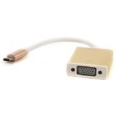 Кабель PowerPlant USB Type-C – VGA 0,15 м золотистый (DV00DV4064)