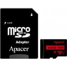 Карта памяти Apacer microSDHC 64 ГБ UHS Speed Class 1 (U1)Class 10 (AP64GMCSX10U5-R) AP64GMCSX10U5-R