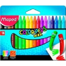 Карандаши восковые Color Peps Wax Crayons 18 цветов Maped