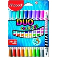 Фломастеры Color Peps Duo 20 цветов Maped