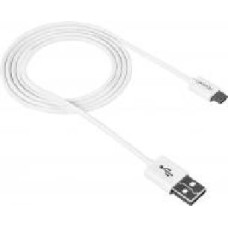 Кабель Canyon USB – microUSB 1 м белый (CNE-USBM1W)