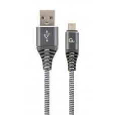 Кабель Cablexpert USB – microUSB 1 м серый (CC-USB2B-AMmBM-1M-WB2) micro USB 2.0 A-папа/Micro B-папа