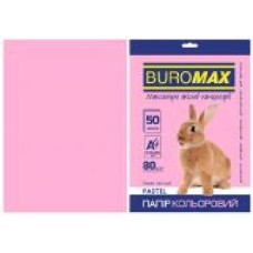 Бумага офисная цветная Buromax A4 80 г/м Pastel 50 листов BM.2721250-10 розовый