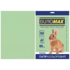 Бумага офисная цветная Buromax A4 80 г/м Pastel 50 листов BM.2721250-15 светло-зеленый