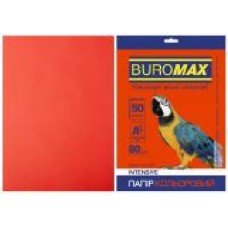 Бумага офисная цветная Buromax A4 80 г/м Intensiv 50 листов BM.2721350-05 красный