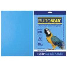 Бумага офисная цветная Buromax A4 80 г/м Intensiv 50 листов BM.2721350-30 светло-синий