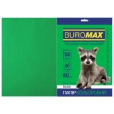 Бумага офисная цветная Buromax A4 80 г/м Dark 50 листов BM.2721450-04 темно-зеленый