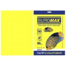 Бумага офисная цветная Buromax A4 80 г/м Neon 50 листов BM.2721550-08 желтый