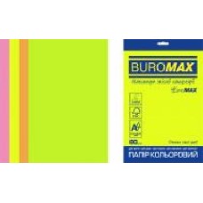 Бумага офисная цветная Buromax A4 80 г/м Neon 50 листов BM.2721550-99 разноцветный