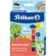 Пластилин Nakiplast 7 цветов 125 г 622712 Pelikan