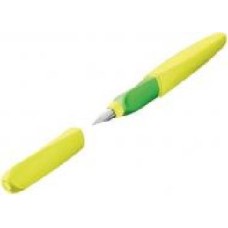 Ручка перьевая Pelikan Twist Neon Yellow синяя 807272