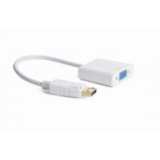 Адаптер Cablexpert белый (A-DPM-VGAF-02-W) переходник DisplayPort на VGA