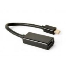 Адаптер Cablexpert 0,15 м черный (A-mDPM-DPF4K-01) Mini DisplayPort - DisplayPort