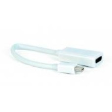 Переходник Cablexpert 0,1 м белый (A-mDPM-HDMIF-02-W) Mini DisplayPort в HDMI