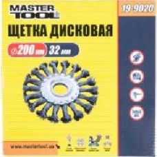 Щетка дисковая D 200х32 мм MasterTool из плетеной проволоки 19-9020