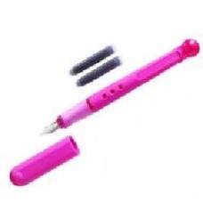 Ручка перьевая Herlitz Tornado L Pink для левши для начинающих розовый корпус 8621377P