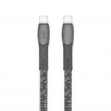 Кабель RivaCase PS6105 GR12, Type-C/Type-C тканевая оплетка 1,2 м серый (PS6105 GR12)