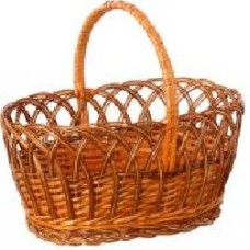 Корзинка плетеная 38х27х34 см 8908