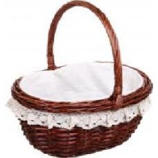 Корзина плетеная с текстилем Tony Bridge Basket 33x28x15/35 см ESTR14-7-2