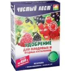 Удобрение кристаллическое Чистый лист для плодовых и ягодных культур 300 г