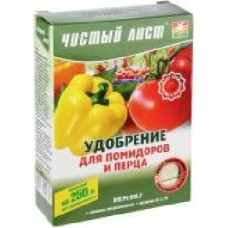 Удобрение кристаллическое Чистый лист для помидоров и перца 300 г