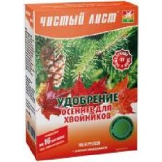 Удобрение кристаллическое Чистый лист Чистый Лист Осеннее для хвойных растений 300 г