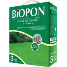 Удобрение минеральное BIOPON для газона против мха 3 кг