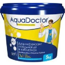 Дезинфицирующее средство Хлор 3 в 1 в таблетках 5 кг MC-T AquaDoctor