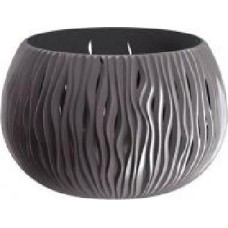 Горшок пластиковый Prosperplast Sandy Bowl Basic круглый 1,4 л серый (23056-405)