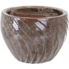 Кашпо Viet Thanh Ceramic завиток 40х29 см VT.10944-2 круглый коричневый