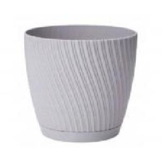Горшок пластиковый Form Plastic Мика-19 круглый 3,55 л платина