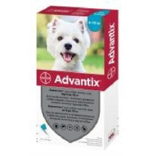 Капли Bayer от блох и клещей для собак Advantix от 4-10 кг 91008/10272(за 1 п-тку, 4 в уп.) шт. 4 мл