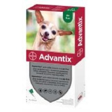 Капли Bayer от блох и клещей для собак Advantix (за 1 п-тку, 4 в уп.) 91007 /10265 шт. 0,4 мл