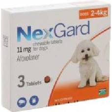 Таблетки Nexgard для собак 2-4 кг (за 1 табл, в уп -3 шт)