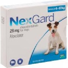 Таблетки Nexgard для собак 4-10 кг (за 1 табл, в уп -3 шт)