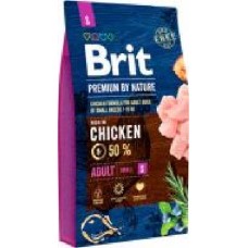 Корм Brit Premium Эдалт S для взрослых собак мелких пород, с курицей, 1 кг,