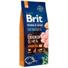 Корм Brit Premium Сеньор S/M для собак пожилого возраста, с курицей, 3 кг