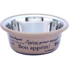 Миска Lilli Pet для собак Bon appetit коричневая 1900 мл