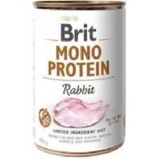 Консерва Brit Care Mono Protein с кроликом, для собак, 400г,