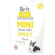 Корм Brit Care Mini Grain Free Adult для собак мелких пород с ягненком, 400г, 170771