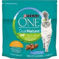 Корм ONE DualNature с курицей и спирулиной 1,4 кг