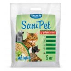 Наполнитель Природа для кошачьего туалета Sani Pet, древесный, яблоко, 5 кг