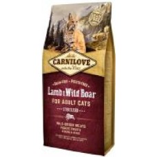 Корм Carnilove cухой для стерилизованных кошек Cat Lamb & Wild Boar Sterilised 6 кг ягненок и кабан