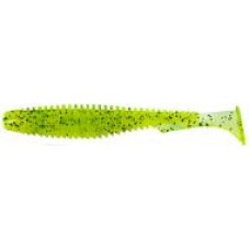 Приманки для ловли рыбы FishUp U-Shad 2 50 мм 10 шт. #026 - Flo Chartreuse/Green