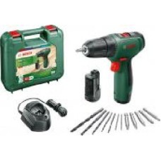 Шуруповерт аккумуляторный Bosch EasyDrill 1200 + набор сверл и бит + 2 акб PBA 12V 1.5Ah O-A + зарядное устройство GAL 1210 CV + кейс 06039D3007