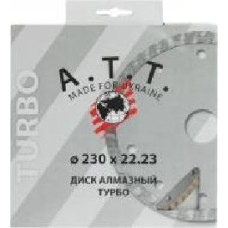 Диск алмазный отрезной A.T.T. 230x2,5x22,2 гранит , камень , бетон 4310019