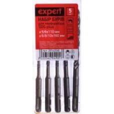 Набор буров Expert 5/6х110мм + 6/8/10х160 мм SDS-plus 5x110 мм