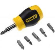 Отвертка со сменными насадками Stanley MULTIBIT STUBBY 0-66-357