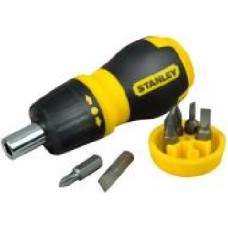 Отвертка со сменными насадками Stanley MULTIBIT STUBBY 0-66-358