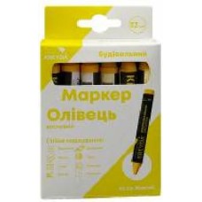 Мел KREYDA CW606016 маркировочная восковая желтая 13 мм